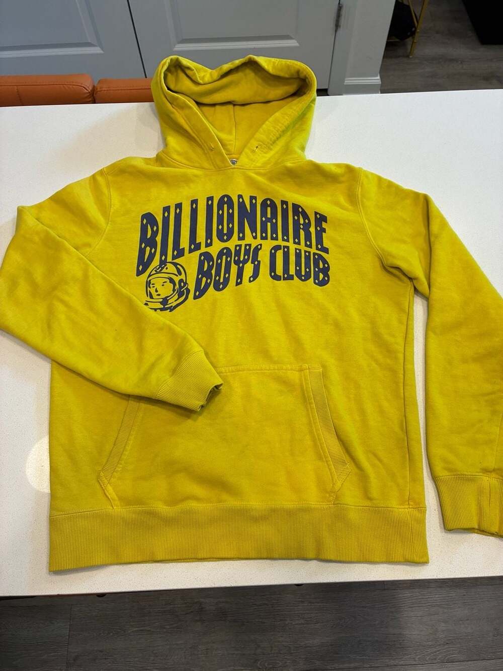 Billionaire Boys Club Pullover Hoodie Size M Yellow